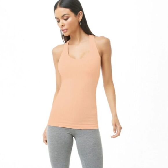Forever 21 Blush Pink Active Ribbed Tank Top - Picture 1 of 4